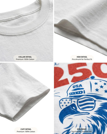 USA 250 Years Of Freedom Animals T-shirt