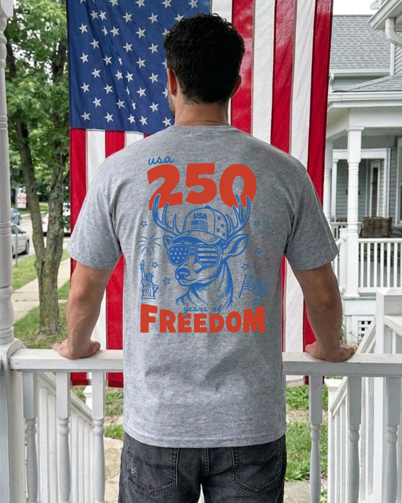 USA 250 Years Of Freedom Animals T-shirt