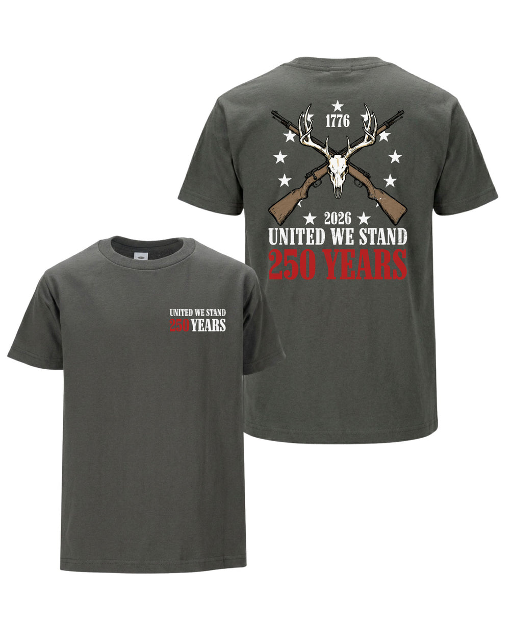 United We Stand Deer Skull T-shirt