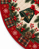 Vintage Symmetry Quilted Christmas Tree Skirt