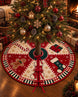 Vintage Symmetry Quilted Christmas Tree Skirt
