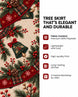 Vintage Symmetry Quilted Christmas Tree Skirt