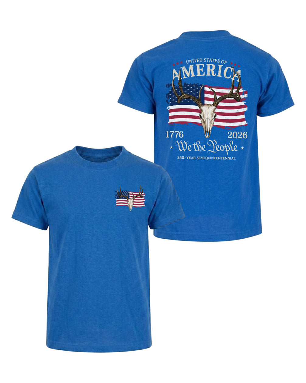 We The People Deer Skull T-shirt