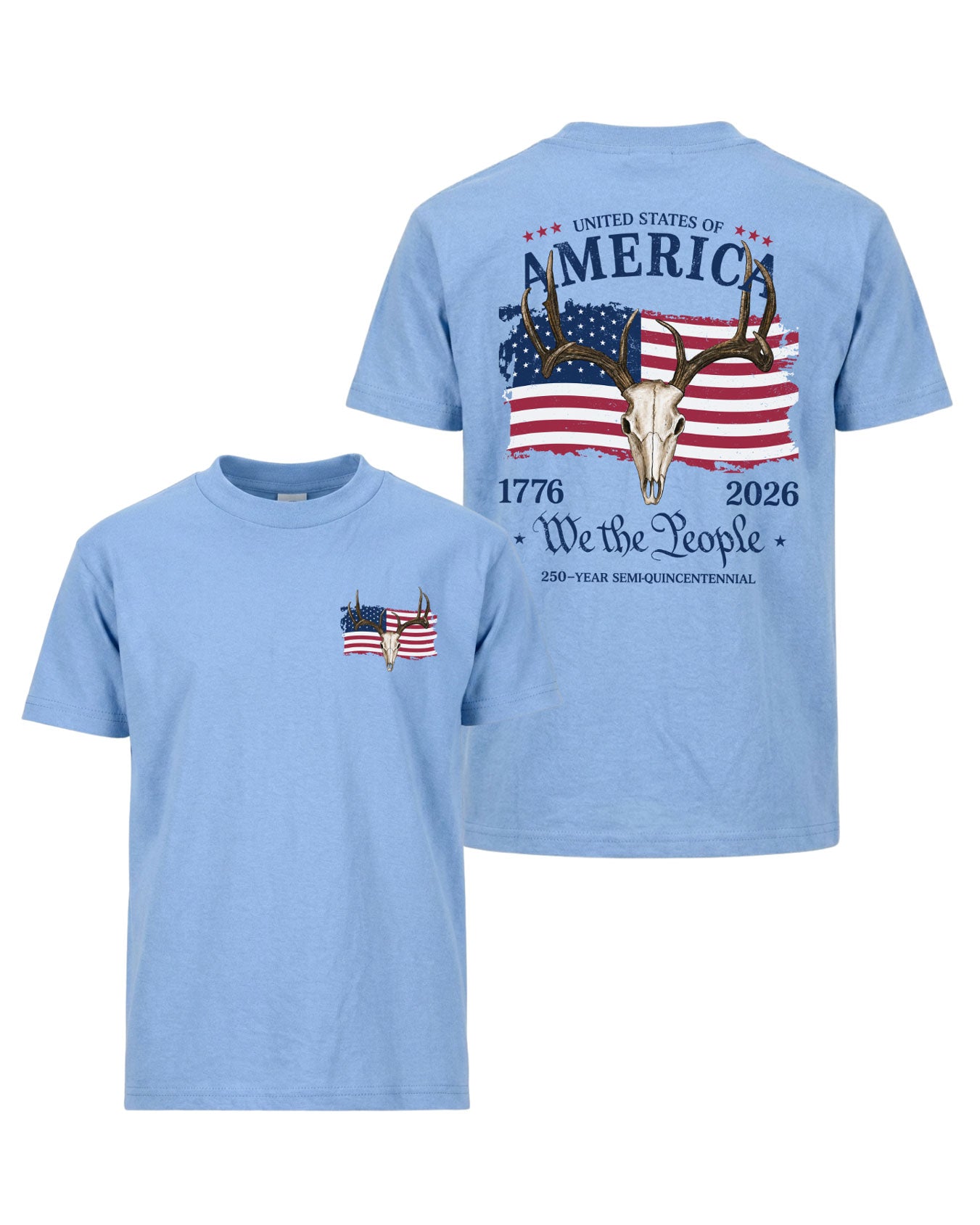 We The People Deer Skull T-shirt