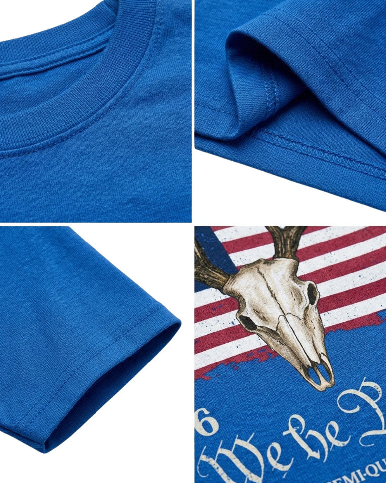We The People Deer Skull T-shirt