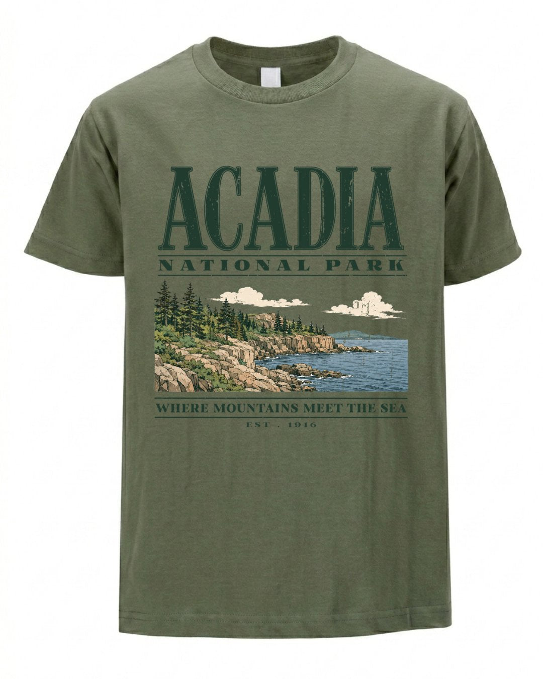 Where Mountains Meets The Sea T-shirt