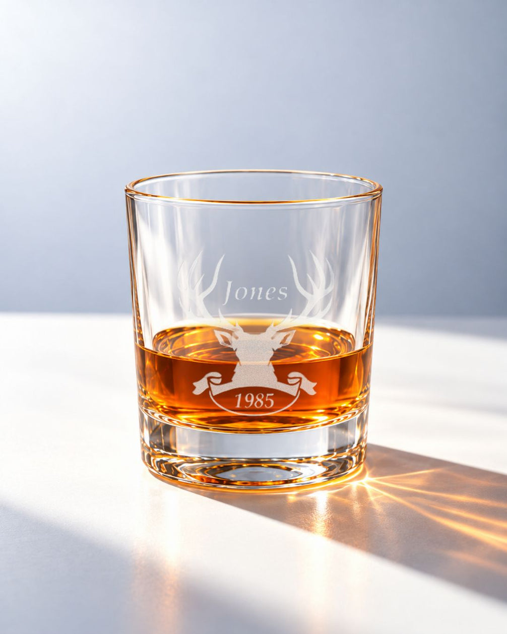 Personalized Stag Head Whiskey Decanter Gift Set
