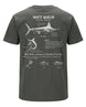 White Marlin Anatomy Blueprint T-shirt