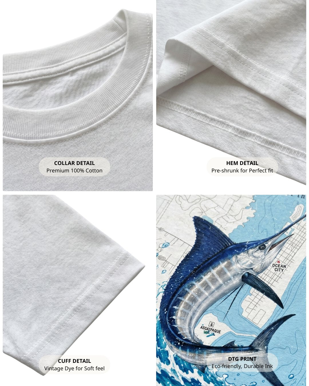 White Marlin Tournament T-shirt