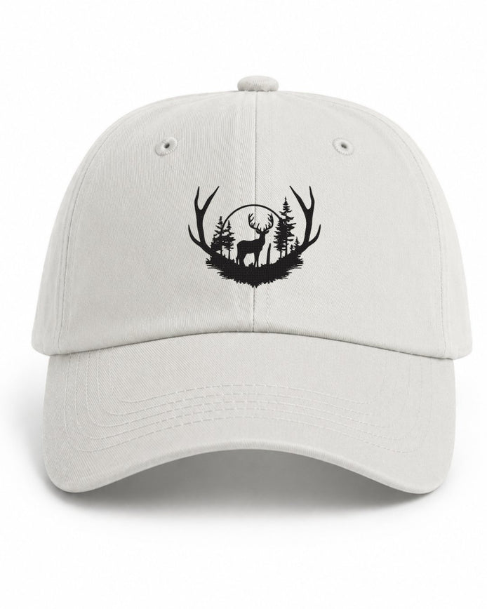 Antler Forest Deer Embroidered Classic Hat