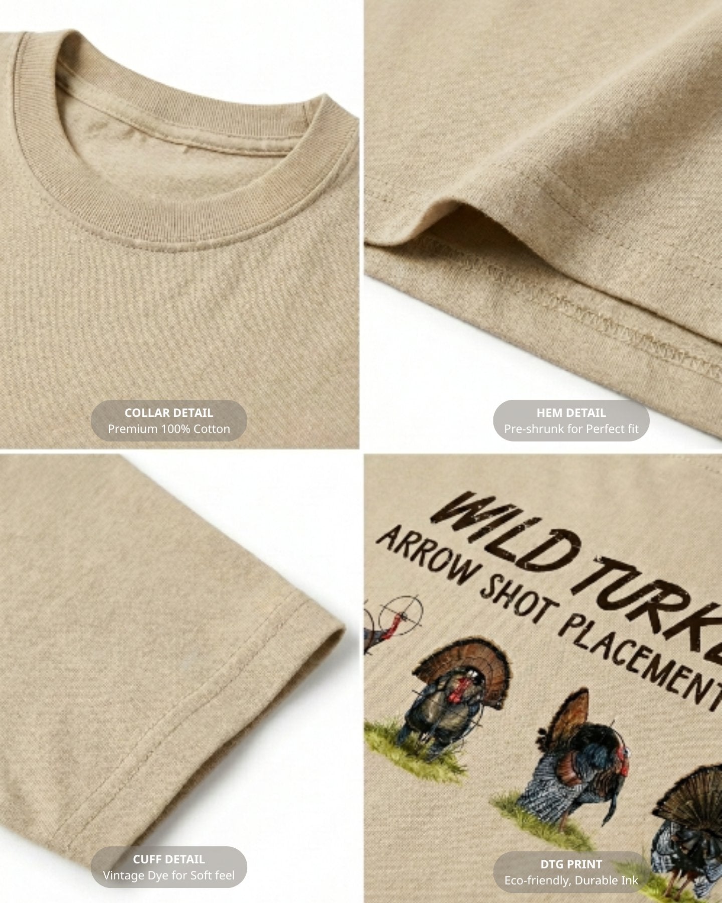 Wild Turkey Arrow Shot Placement T-shirt