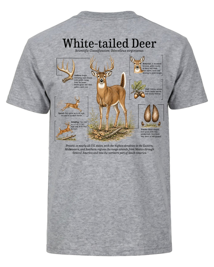 White-tailed Deer Infographic T-shirt