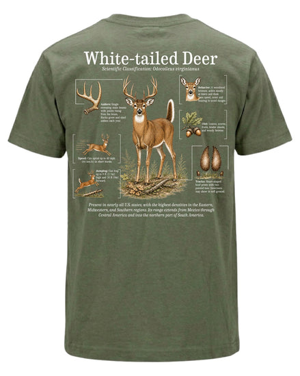White-tailed Deer Infographic T-shirt