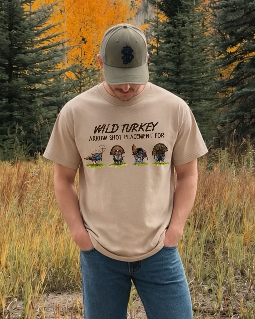 Wild Turkey Arrow Shot Placement T-shirt