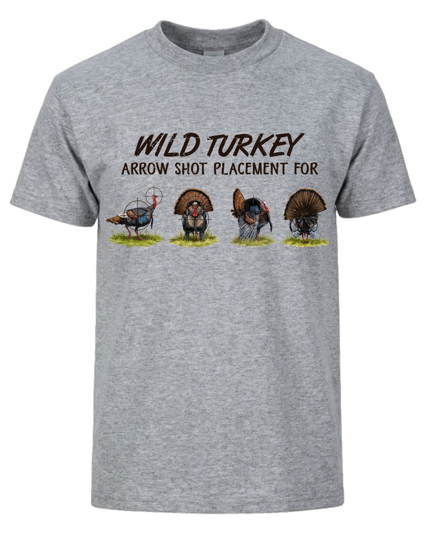 Wild Turkey Arrow Shot Placement T-shirt