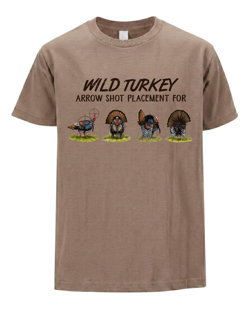 Wild Turkey Arrow Shot Placement T-shirt