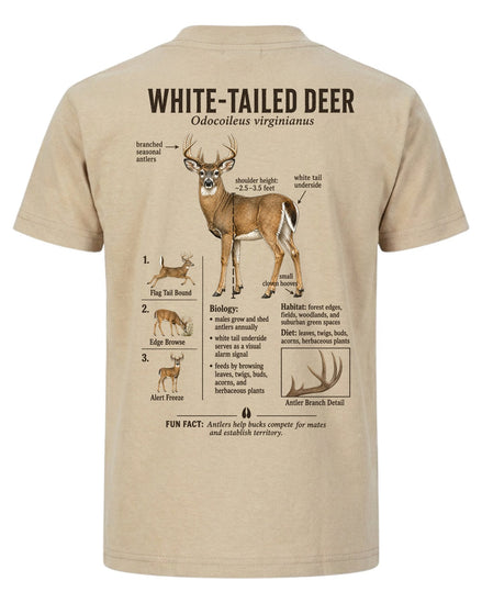 Wildlife Facts White-tailed Deer T-shirt