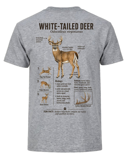 Wildlife Facts White-tailed Deer T-shirt