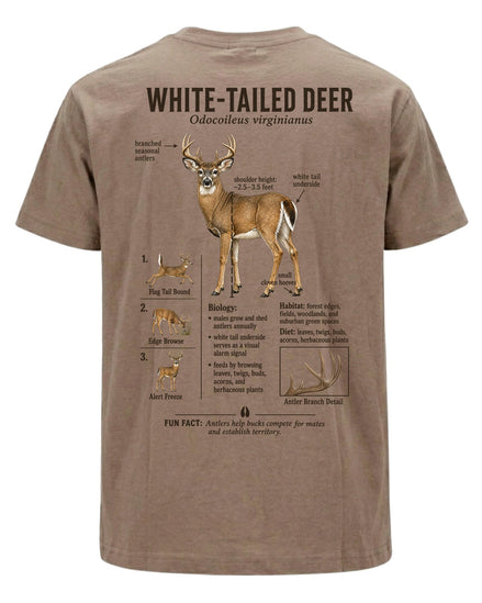 Wildlife Facts White-tailed Deer T-shirt