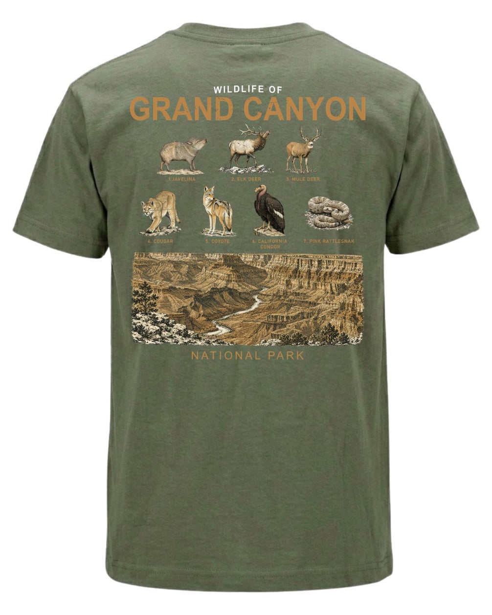 Wildlife Of Grand Canyon T-shirt
