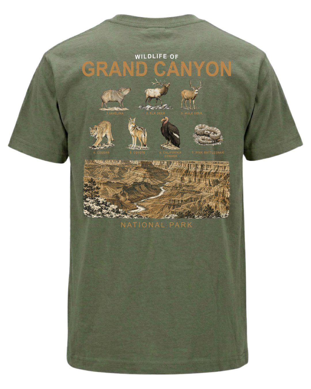 Wildlife Of Grand Canyon T-shirt