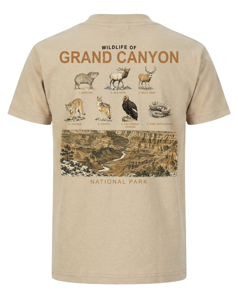 Wildlife Of Grand Canyon T-shirt