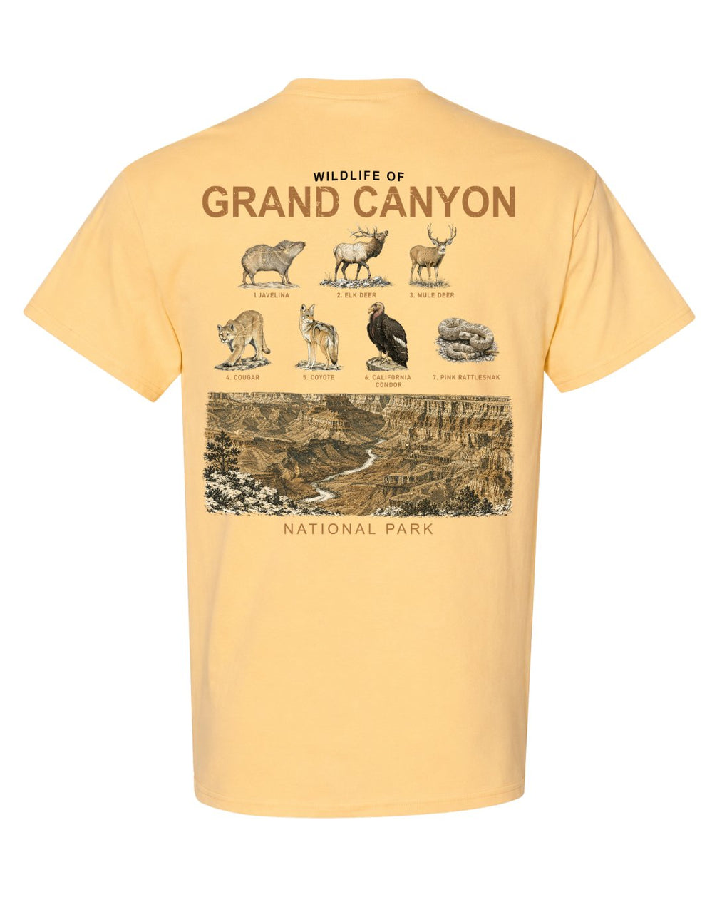 Wildlife Of Grand Canyon T-shirt