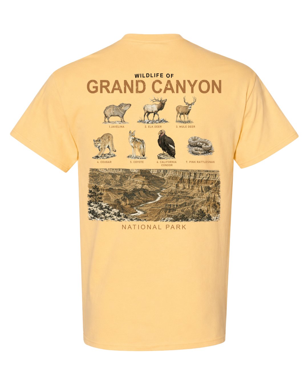 Wildlife Of Grand Canyon T-shirt
