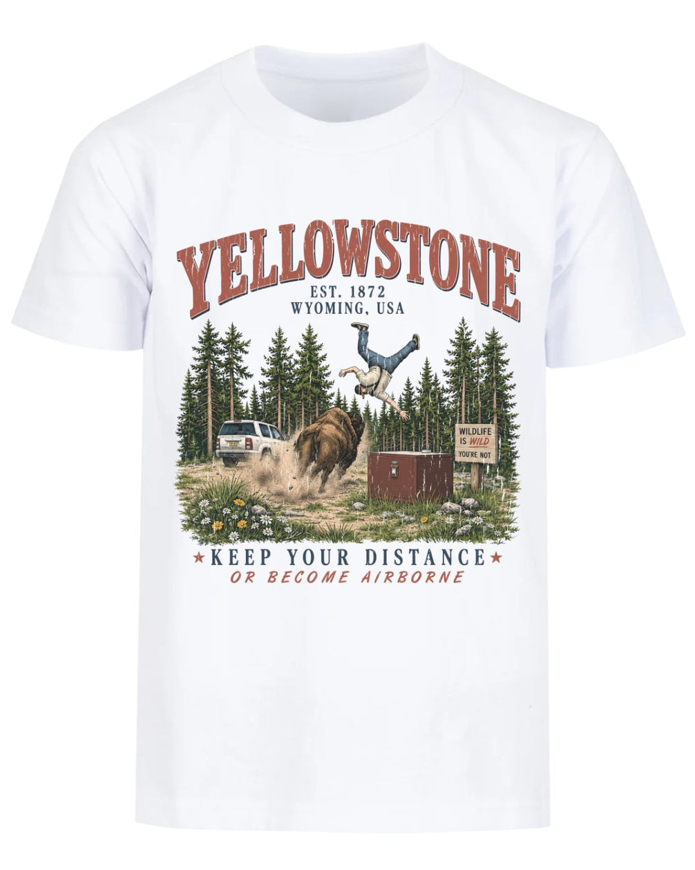 "Wildlife is Wild" Yellowstone Humor T-shirt