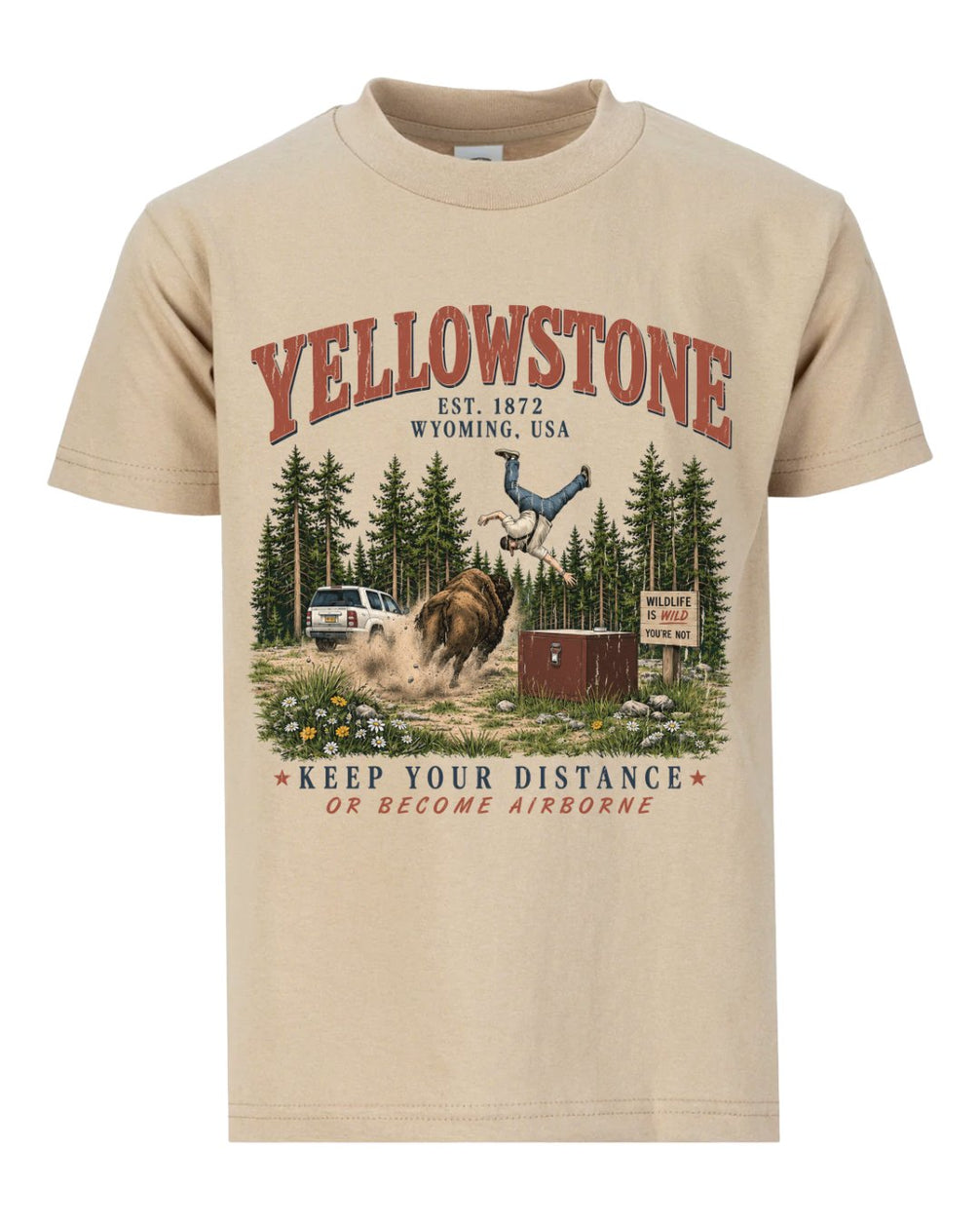 "Wildlife is Wild" Yellowstone Humor T-shirt
