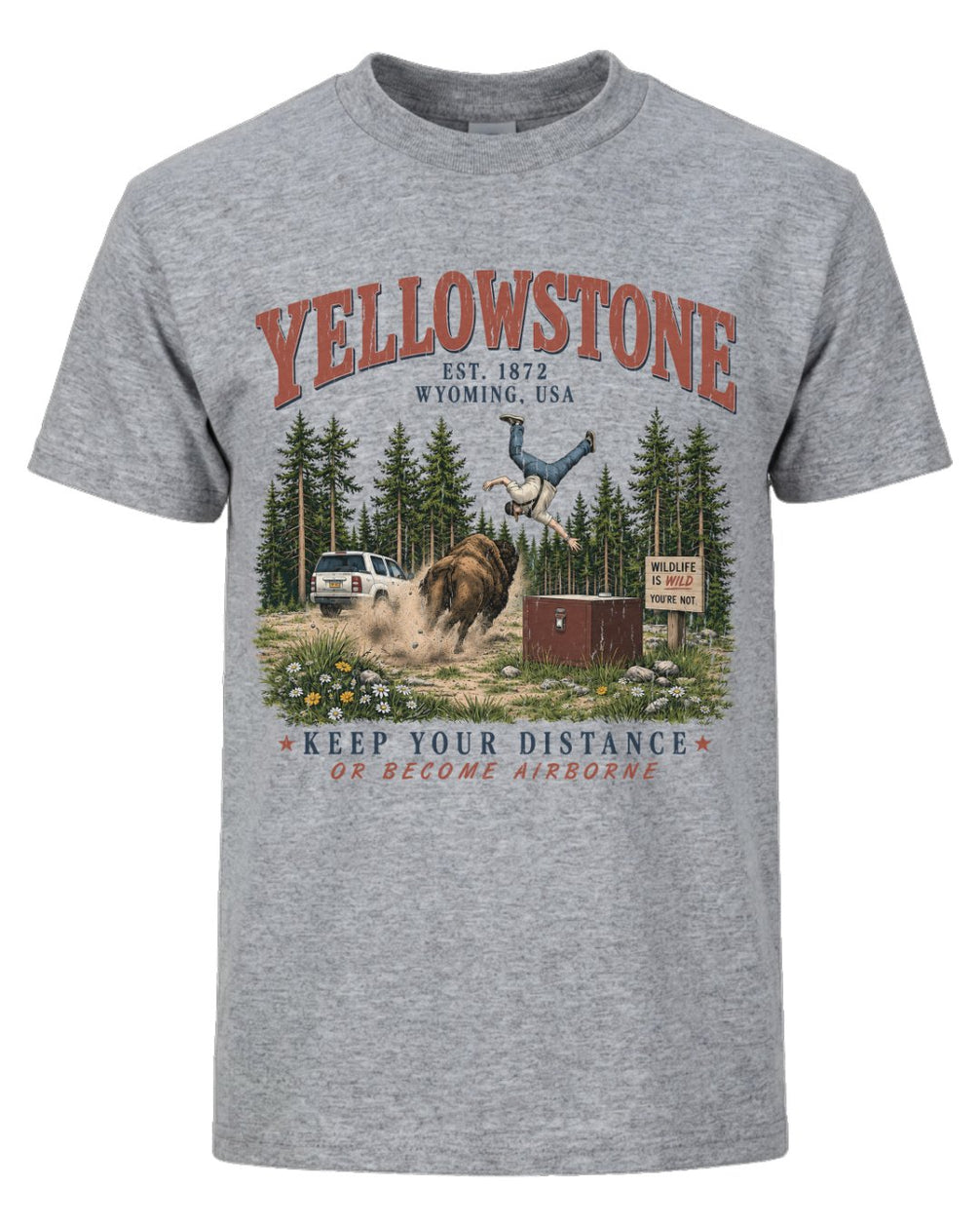 "Wildlife is Wild" Yellowstone Humor T-shirt