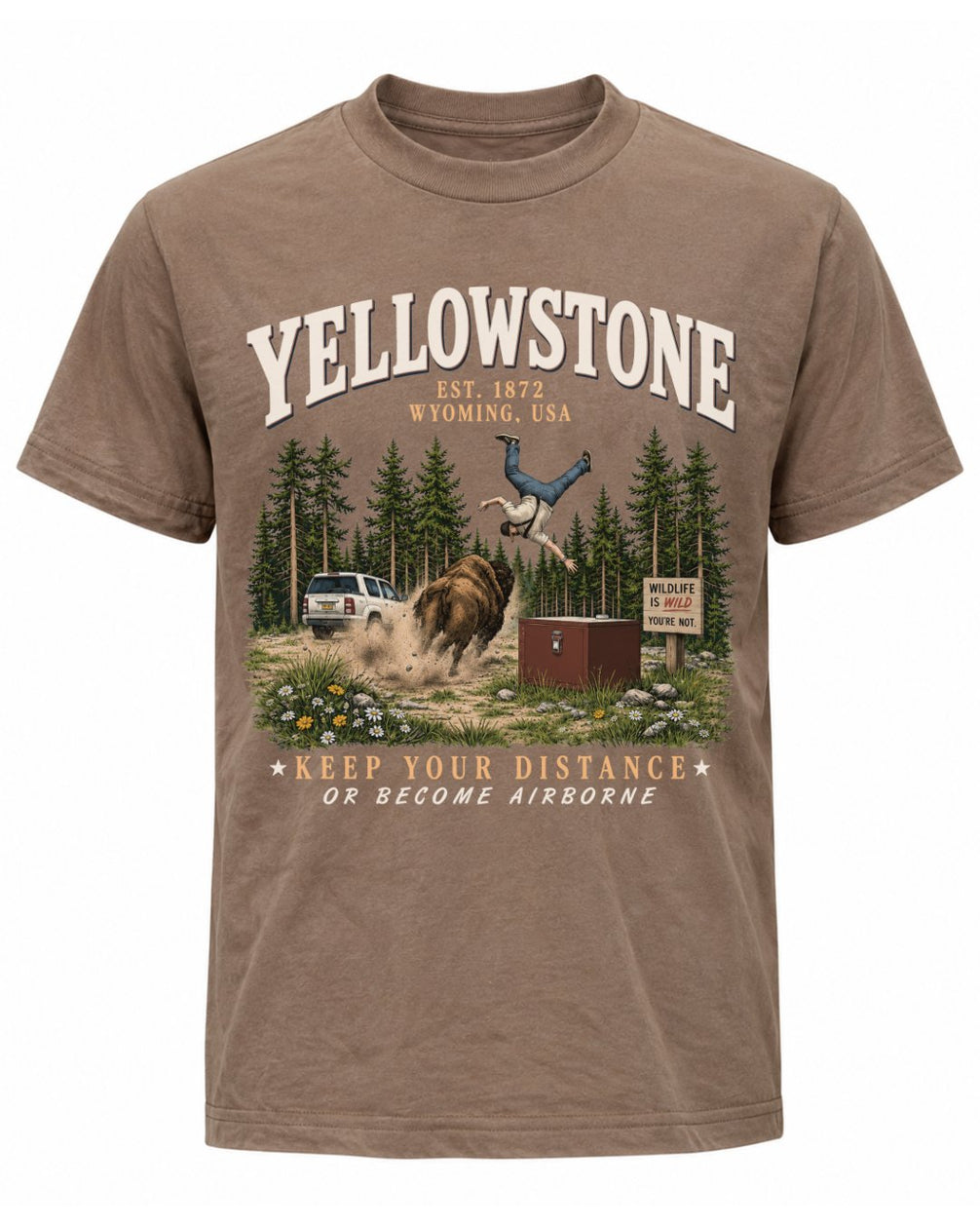 "Wildlife is Wild" Yellowstone Humor T-shirt