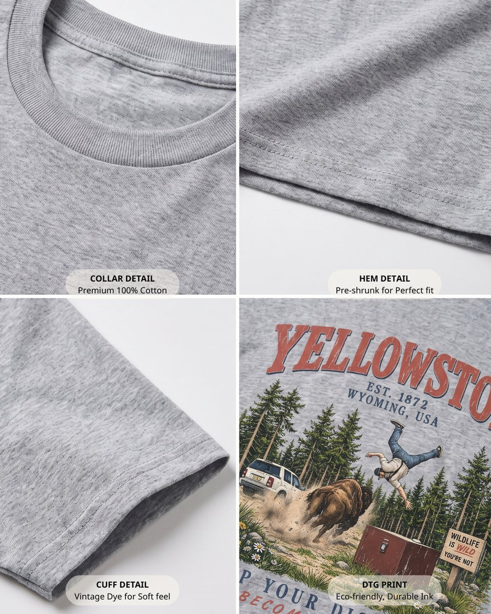 "Wildlife is Wild" Yellowstone Humor T-shirt