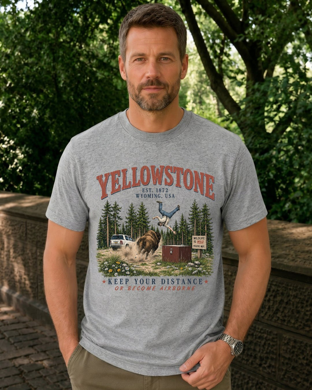"Wildlife is Wild" Yellowstone Humor T-shirt