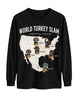 World Turkey Slam Classic Cotton Regular-Fit Front Print Long-sleeve Tee