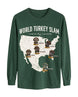 World Turkey Slam Classic Cotton Regular-Fit Front Print Long-sleeve Tee