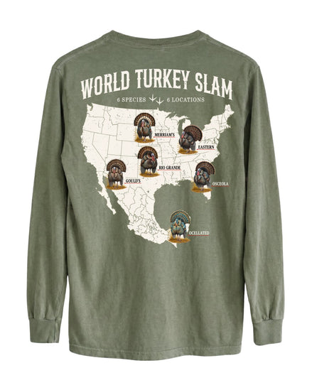 World Turkey Slam Classic Cotton Regular-Fit Long-sleeve Tee