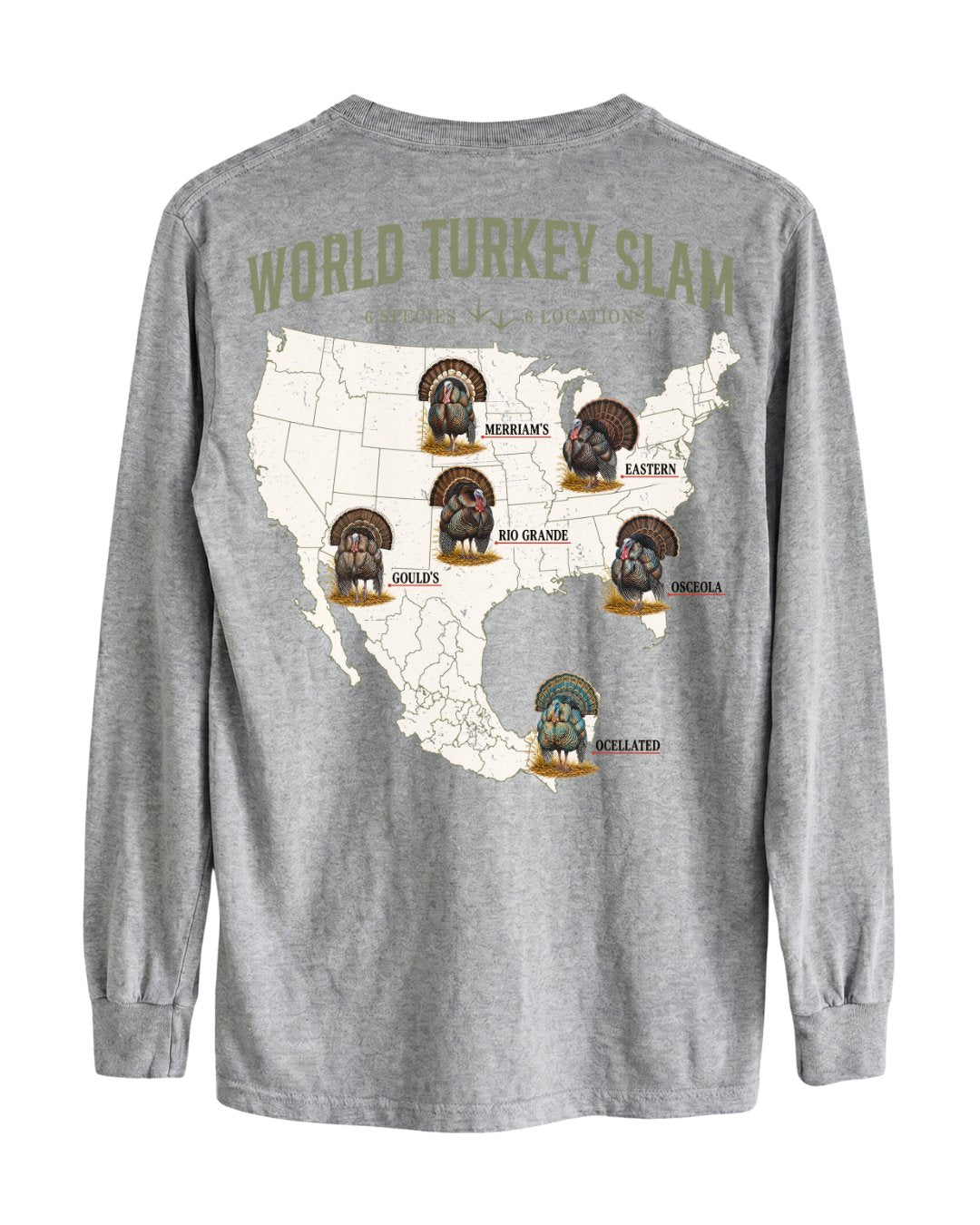 World Turkey Slam Classic Cotton Regular-Fit Long-sleeve Tee