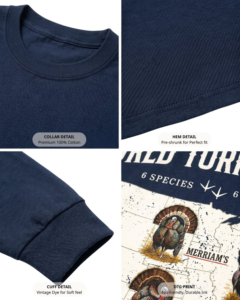World Turkey Slam Classic Cotton Regular-Fit Long-sleeve Tee