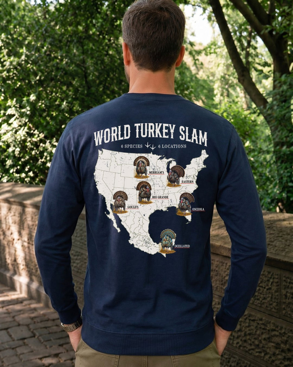 World Turkey Slam Classic Cotton Regular-Fit Long-sleeve Tee