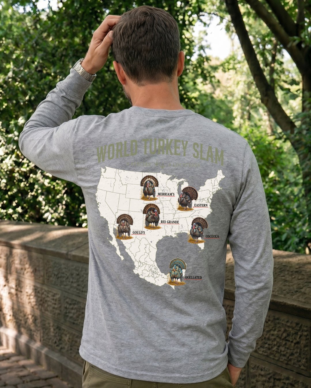 World Turkey Slam Classic Cotton Regular-Fit Long-sleeve Tee