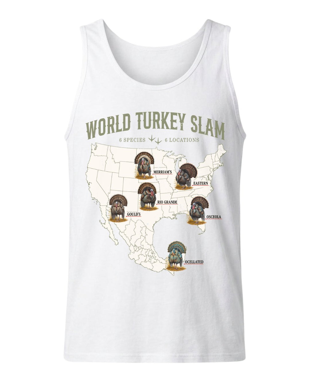 World Turkey Slam Classic Cotton Regular-Fit Tank Top