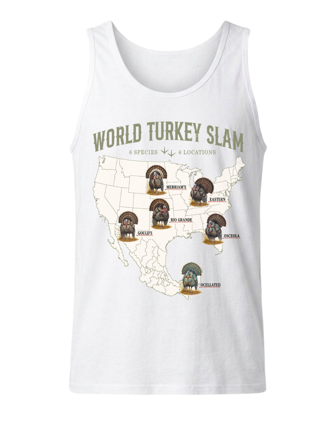 World Turkey Slam Classic Cotton Regular-Fit Tank Top
