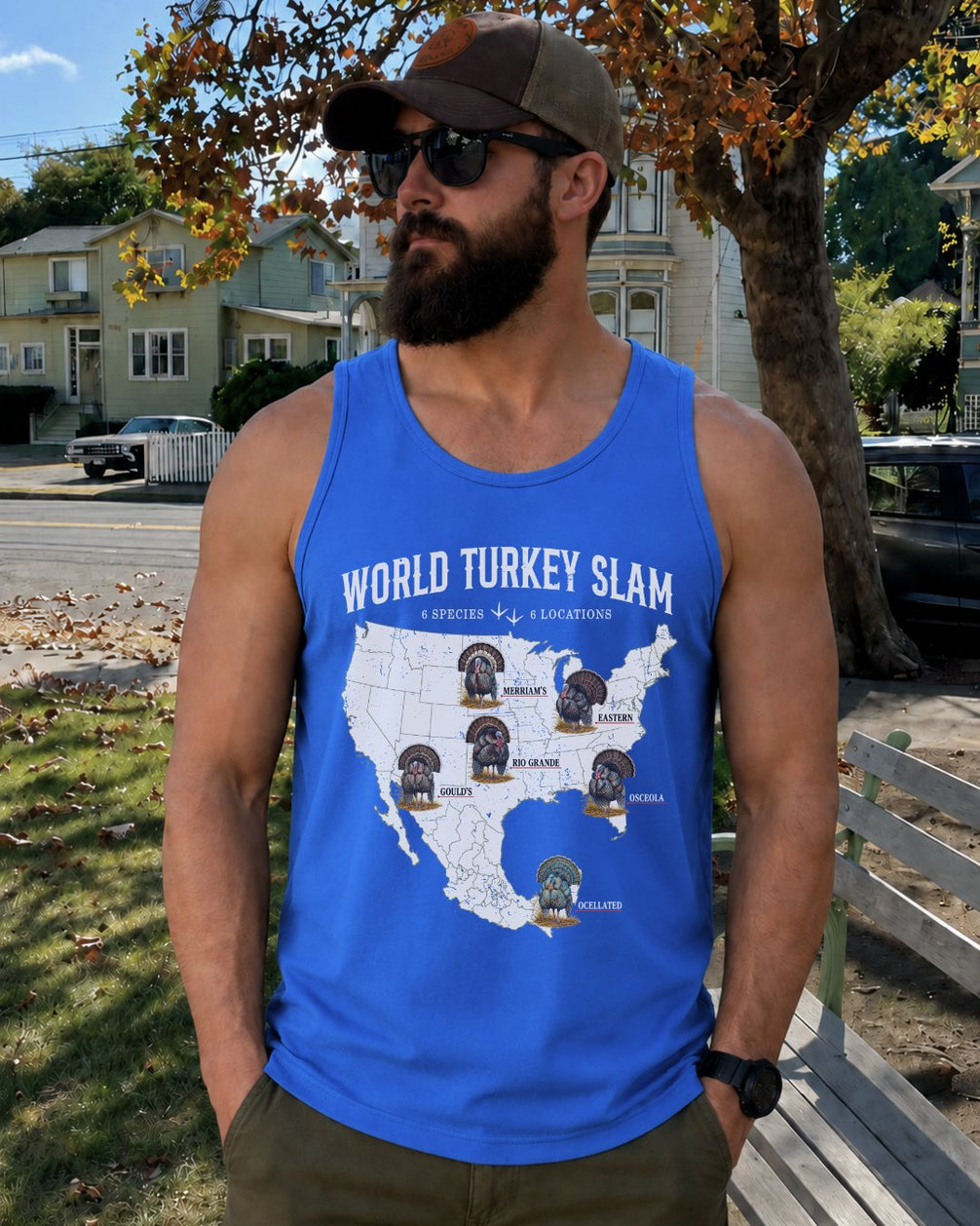 World Turkey Slam Classic Cotton Regular-Fit Tank Top
