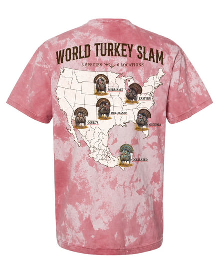 World Turkey Slam Heavyweight Vintage Garment-Dyed Colorbast Tee