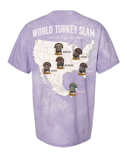World Turkey Slam Heavyweight Vintage Garment-Dyed Colorbast Tee