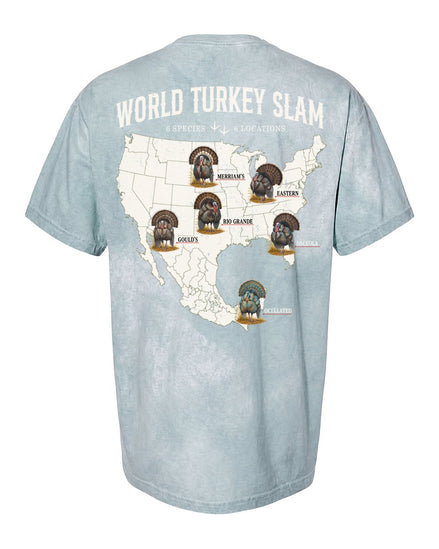 World Turkey Slam Heavyweight Vintage Garment-Dyed Colorbast Tee