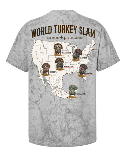World Turkey Slam Heavyweight Vintage Garment-Dyed Colorbast Tee