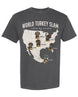 World Turkey Slam Heavyweight Vintage Garment-Dyed Front Print Tee