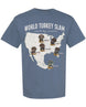 World Turkey Slam Heavyweight Vintage Garment-Dyed Front Print Tee